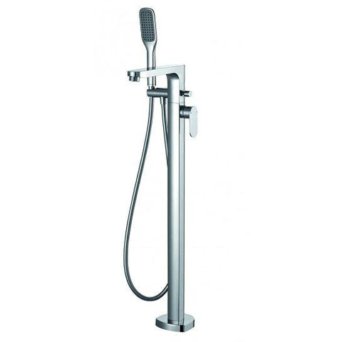Smart Floor Standing Tall Bath And Shower Mixer With Set