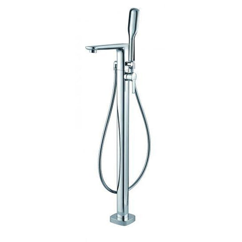 Urban Floor Standing Single-Lever Bath And Shower Mixer With Set