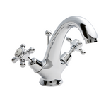 Hudson Reed Topaz Crosshead With Dome Collar Mono Basin Mixer LP1 with Waste