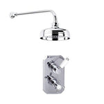 Ace Traditional Shower Head And Single Outlet Thermostatic Valve Mixers