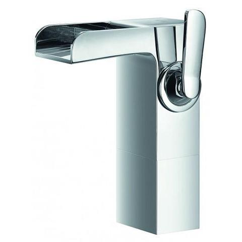 Cascade Mid-Height Basin Mixer With Clicker Waste Set