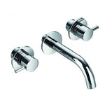 Levo Concealed Two-Lever Basin Mixer With Clicker Waste Set