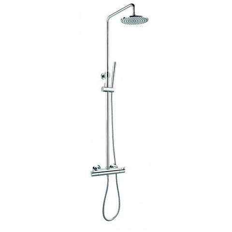 Levo Thermostatic Exposed Shower Set With Hand-Shower And Ki020A Overhead Mixers