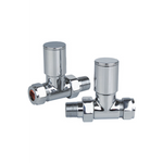 Portland Straight Chrome Valve 15Mm Radiator Valves & Heating Elements