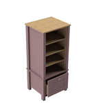 Mid Height Dresser with Open Shelves