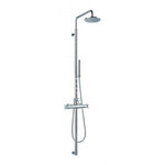 Xl Thermostatic Exposed Shower Column With Hand-Shower Set Body Jets And Overhead Mixers