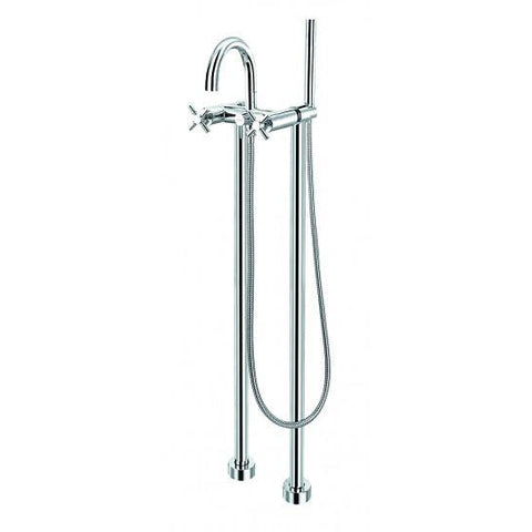 Xl Floor Standing Tall Bath And Shower Mixer With Set