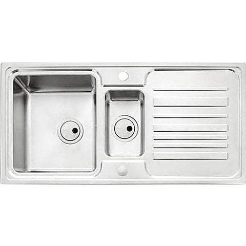 Abode Apex 1.5 Bowl And Drainer (Reversible) Overmounted Sinks