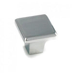 Chrome Square Knob Fitted Handles