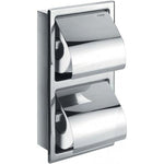 Gloria Double Concealed Toilet Roll Holder