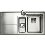 Rangemaster Arlington Inset 1.5 Bowl And Drainer Sink - Stainless Steel Overmounted Sinks