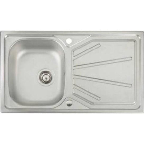 Abode Trydent 1.0 Bowl And Drainer (Reversible) Overmounted Sinks